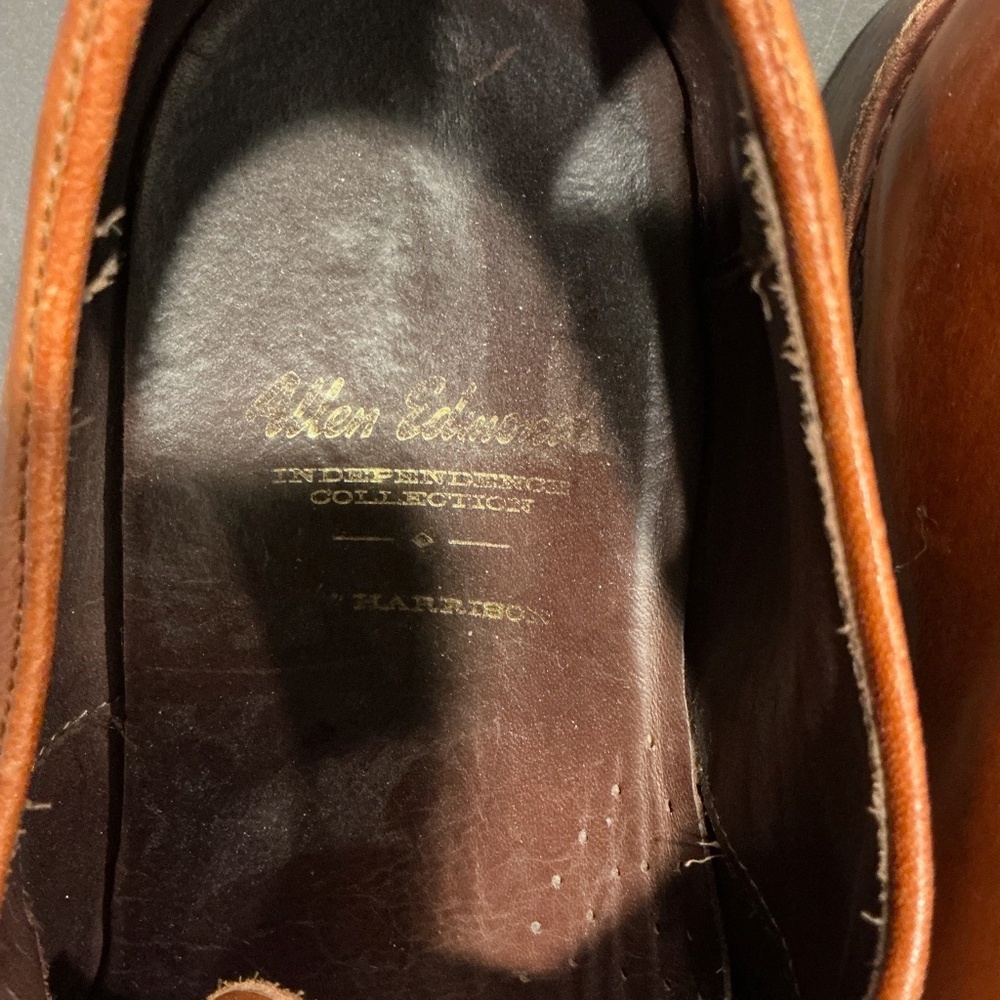 Allen Edmonds Park Avenue Brown Cap Toe Oxford Dress Shoes Men’s 12 - Picture 11 of 13